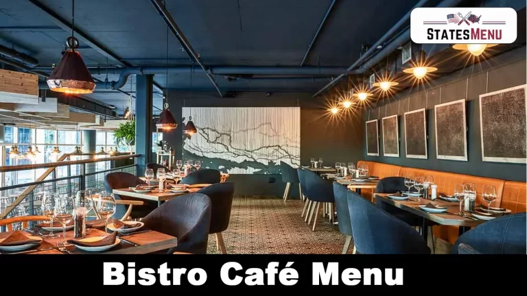 Bistro Café Menu Menu
