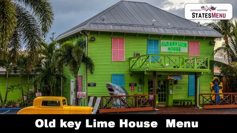 Old key Lime House Menu