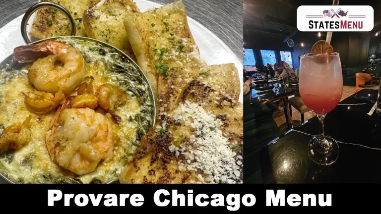 Provare Chicago Menu