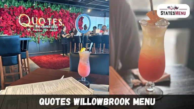 Quotes Willowbrook Menu