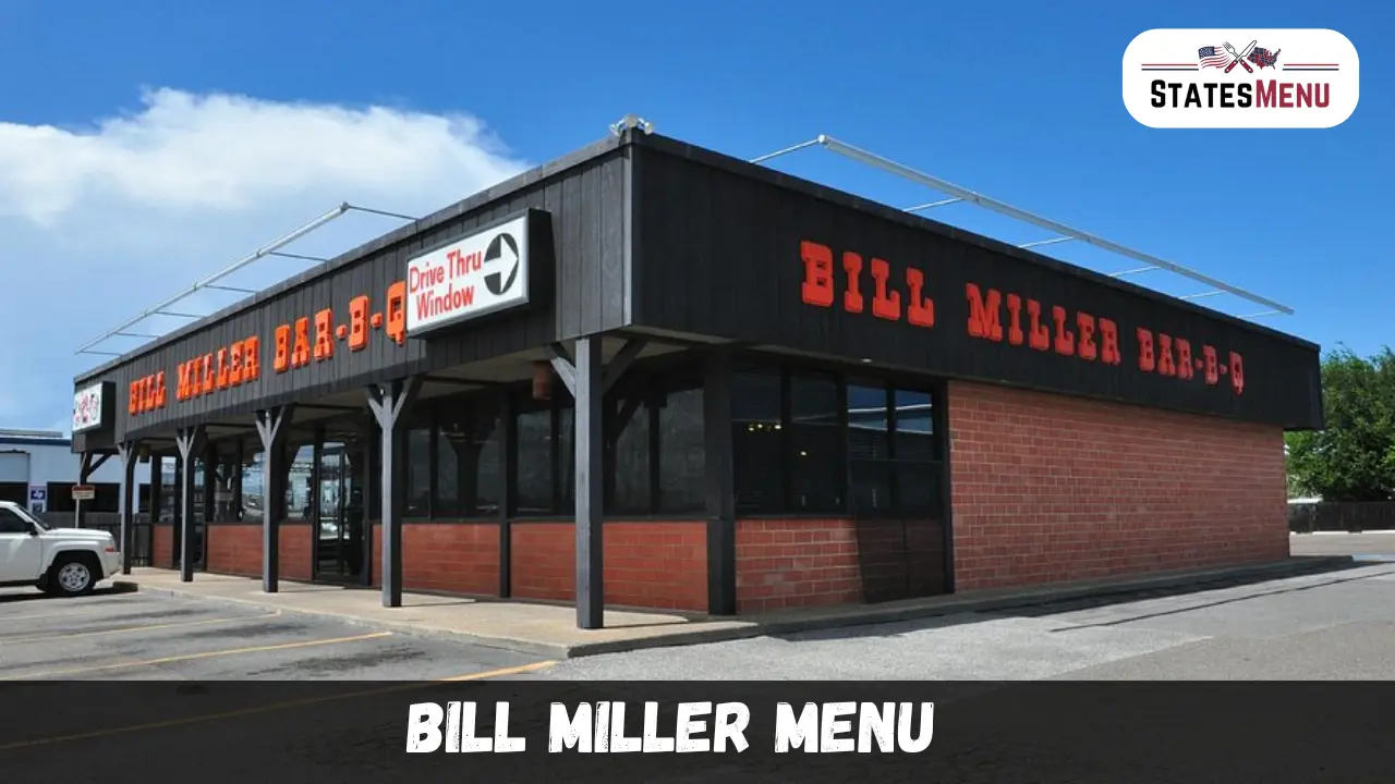Bill Miller Menu
