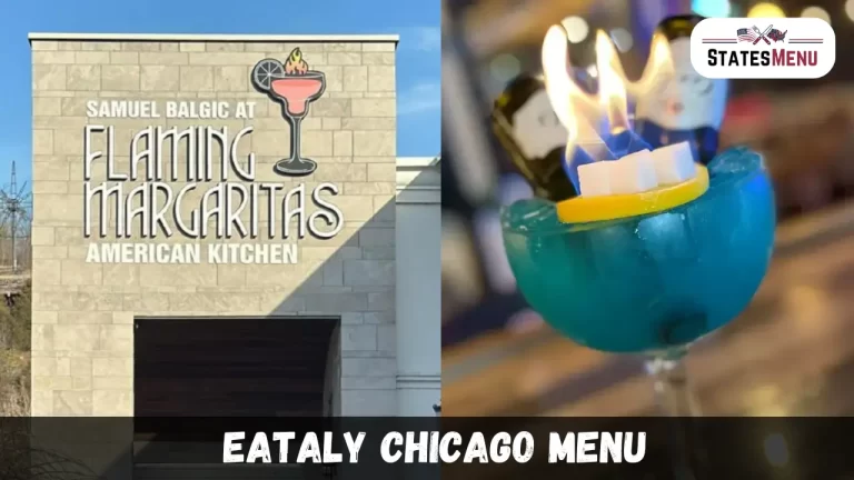 Flaming Margaritas Menu
