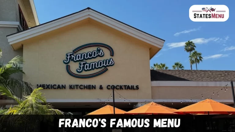 Franco's Famous Menu