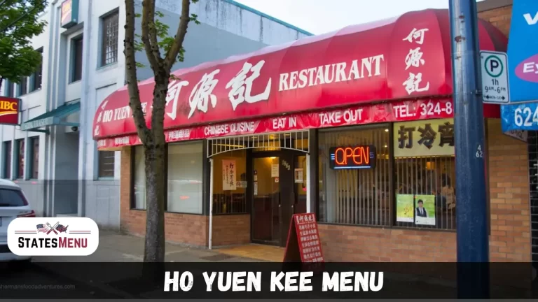 Ho Yuen Kee Menu