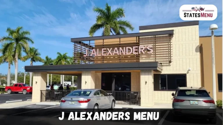 J Alexanders Menu