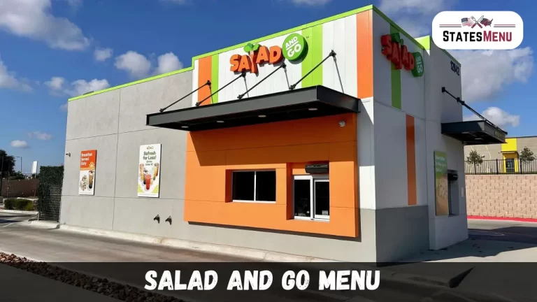 Salad and Go Menu
