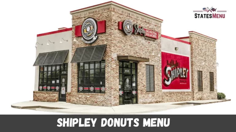 Shipley Donuts Menu