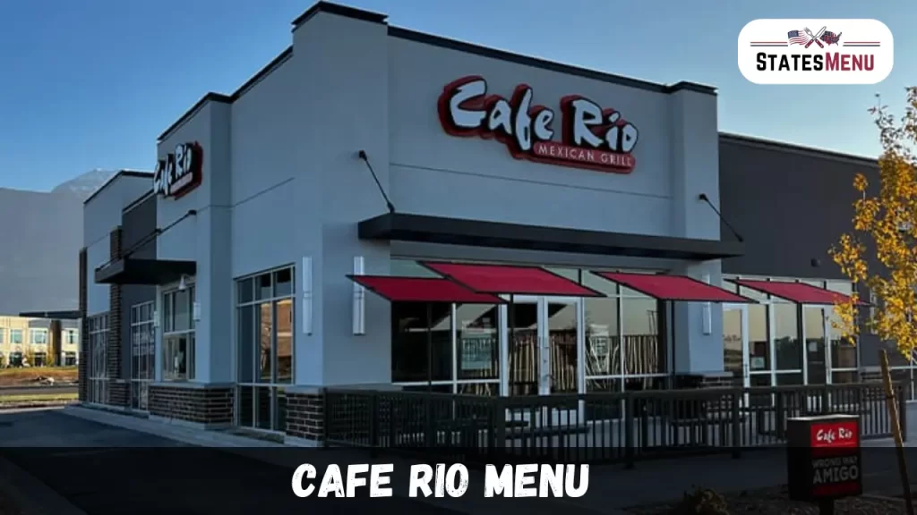 Cafe Rio Menu