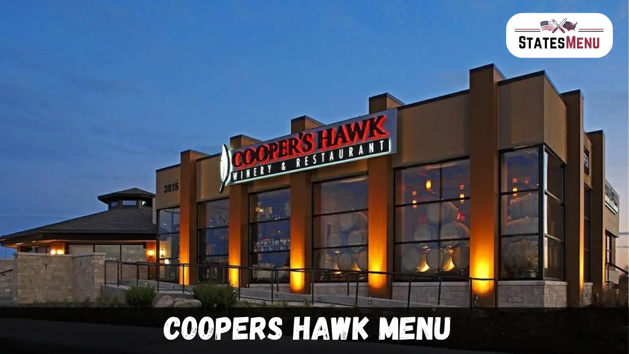 Coopers Hawk Menu