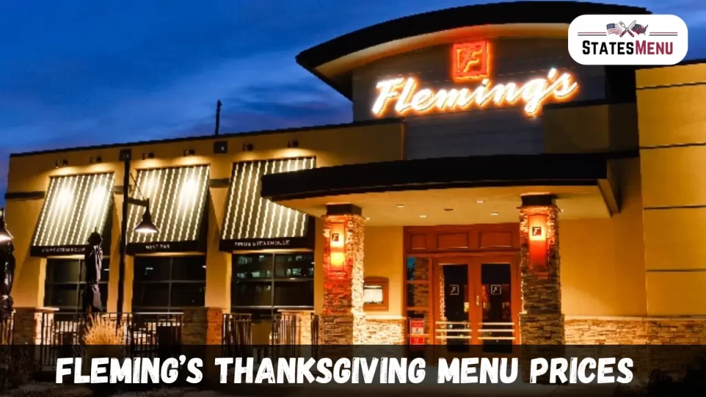 Fleming’s Thanksgiving Menu Prices