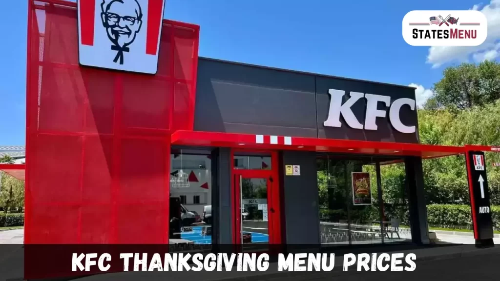 KFC Thanksgiving Menu Prices