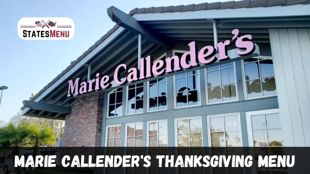 Marie Callender's Thanksgiving Menu
